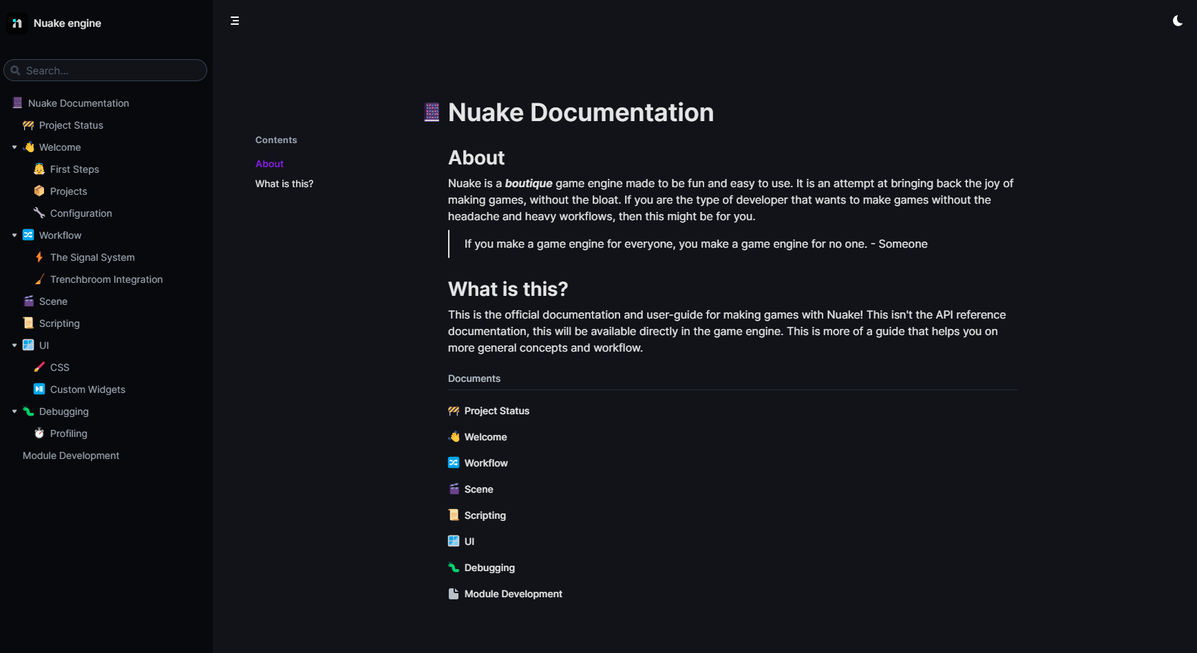 New documentation website